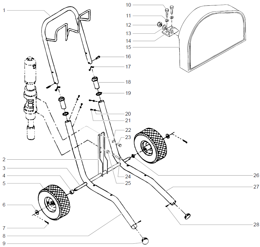 PowrTwin 3500 50th Ann. Cart Assembly